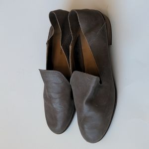 Lucky Brand Leather Gray Minimalist Flats Size 9.5